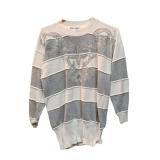 Cream Metalic Stripped Sweater Franco Valeri M (C)