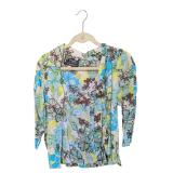 Green and Blue Floral Judy Joannou Button-up S (C)