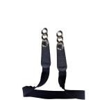 Black Shoulder Strap with Silver Chain Links (C)