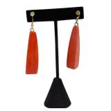 Orange Drop Earrings (C)
