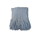 Vintage Heavy Blue Hand made Blanket (C)