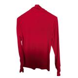 Red Knited Turtleneck Shirt Ingenuity Size S (C)