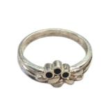 Grape Motif Silver Ring Size 7 1/4 (17 1/2)