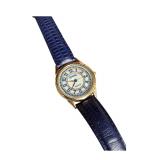 Bitans Quartz Watch with Blue Leather Strap (J)