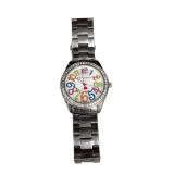 Betsey Johnson Multicolor Dial Bezel Watch (J)
