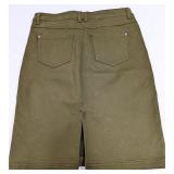 Forest Green Suko Jeans Pencil Skirt