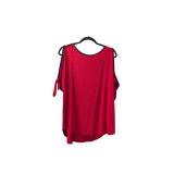 Red Shoulder Off Shirt Nygard Size XS (C)