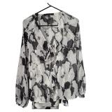 Abstract Sheer Blouse / Tunic (C)