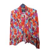 Colourful Floral Judy Joannou Zip-Up Blazer S (C)