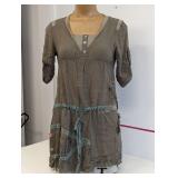 Green 3/4 Sleeve Dress