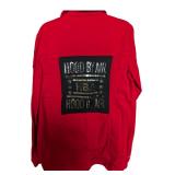 Red Demin Jacket with Graphics Tricotto Size S (C)