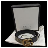 Gucci GG Supreme Belt (Authenticated)