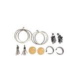 Lot of Six Pairs of Statement Earrings (J)