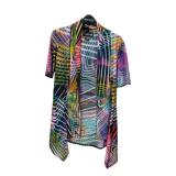 Colourful Strip Open Shirt Frank Lyman Size 2 (C)