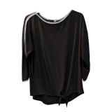 Black Knit Shirt with Knot Tie Frank Lyman 4 (C)