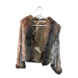 Faux Fur Cropped Jacket Cindy Bruke Designer (C)