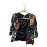 Cityview Graphic Zip-up Jacket Nueva Size 4 (C)