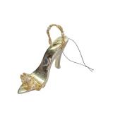 Mini Ceramic Shoe- Sparkely with pearl straps