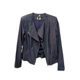 Navy Blue Zipper Jacket Nueva Size 8 (C)