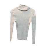 Ivory Turtleneck Sweater Abbie Mags Size S (C)
