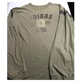 Khaki Green Adidas Long Sleeved Shirt (C)