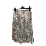 Circle Pattern Beige Skirt Judy Joannou XS (C)
