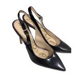Sam Edelman Black Patent Slingback Heels (C)