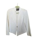 White Snake Skin Paterned JudyJoannou Blazer 8 (C)