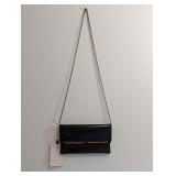 Black & Gold Shoulder Bag W Chain Strap