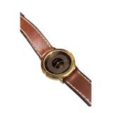 Pioneer Quartz Watch with Brown Leather Band (J)