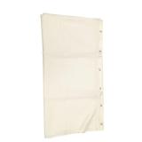 White Fabric Shower Curtain Liner (U)