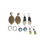 Lot of 5 Pairs ï¿½ Boho & Artisan Style Earrings (J)