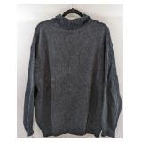 Grey Blue Rodeo Turtleneck Sweater (C)