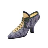 Mini Ceramic Shoe- Purple with Lacesv