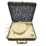 Blue Portable Record Player