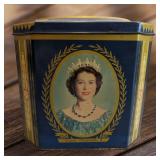 Queen Elizabeth II Coronation Tin Grey Dunn