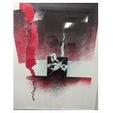 Original Signed framed artwork approx 24.5' (P)