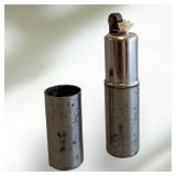 Flare Tube Lighter ca 1950s 'Silver Lipstick Tube'