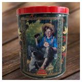 Vintage 1998 Coca Cola Tin with Boy and Dog Puzzle