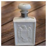 J. W. Dant's Bourbon Whisky White Milk Glass