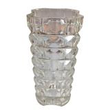 Glass Vase w/ Sculptural Geometric Form (A)