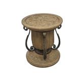 Faux concrete & metal table