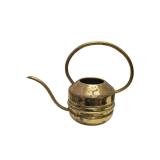 Vintage Brass Watering Can with Curved Spout