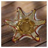 Vintage Italian Art Glass Mid Century Candy Dish