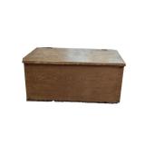 Slant-Lid Wooden Storage Chest/Blanket Box (F)