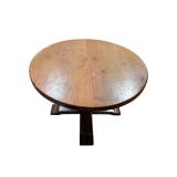 Round Pedestal Dining Table w/ Extension Leaf (F)
