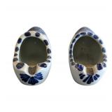 Vintage Daft Blue Clogs Ashtrays