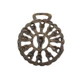 Brass Saddle Decoration Many Horse Heads