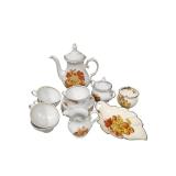 Crown Devon Fruit Motif Tea & Serving Set (K)