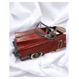 Red  Vintage Tin Cabriolet 1950s Classic